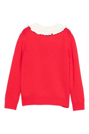 maglione in cotone rosso SAINT BARTH KIDS | DIZ00102223I